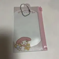 サンリオ チェーン付きファスナーケース マイメロ　セリア