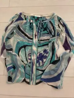 EMILIO PUCCI 総柄 シルク ブラウスのサムネイル