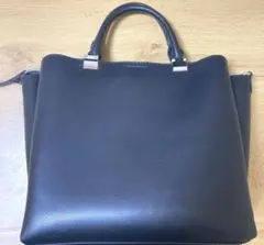 GU レザータッチトートバッグ2way ブラックのサムネイル