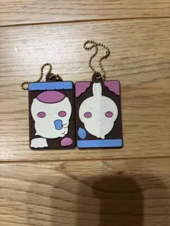 ちいかわ キャラパキチョコレート ラバーマスコット くりまんじゅう&うさぎ