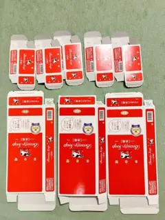 牛乳石鹸 赤箱 空き箱　小5つ、外箱3つセット