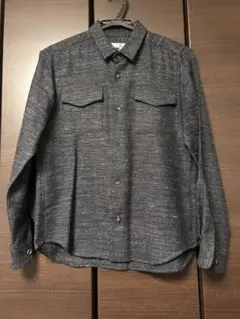 ニュアンス　メンズ　アルパカ混シャツ　サイズ1