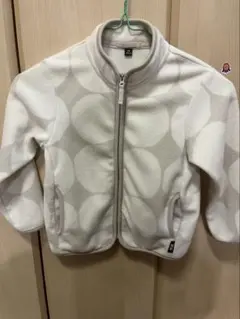 UNIQLOユニクロ × マリメッコ フリースジャケット　ホワイト　サイズ110