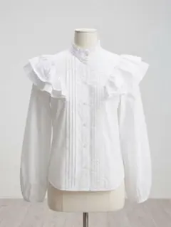 ZARA フリルブラウス ホワイト Mサイズ