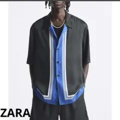 ZARA 半袖シャツ シャツ ストライプ トップス メンズSサイズ 未使用　美品
