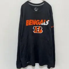 ナイキ ロングTシャツ 丸首 長袖 ロゴ XXL 黒 ポリエステル スポーツのサムネイル