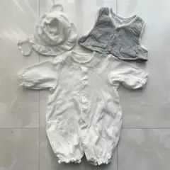 男の子　退院着　セレモニースーツ 50-60cm 綿100% 西松屋