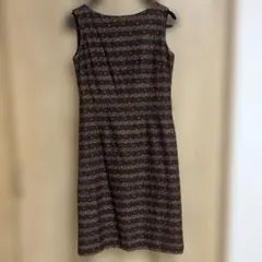 小花ボーダーワンピース