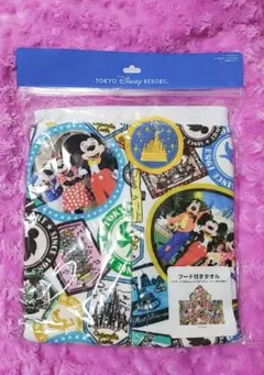 ディズニー 実写 フード付きタオル♡