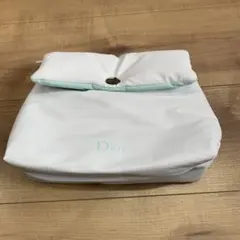 Christian Dior ポーチ　ホワイト×アイスブルー