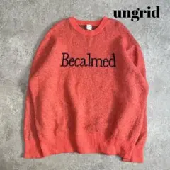 美品⭐︎Web限定 ungridロゴルーズニット