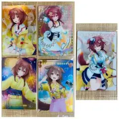 5種 コンプセット 戌神ころね ホロライブ ウエハース カード