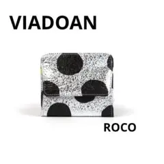VIADOAN ヴィアドアン　ロコ　ミニ財布　　小銭入れ　豚革　ドット　日本製