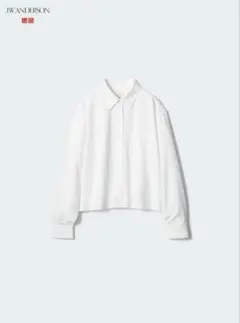 ユニクロ JW ANDERSON オックスフォード シャツ クロップド丈 L