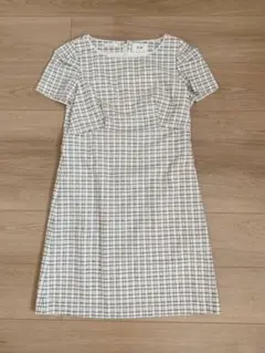 ef-de ツイード半袖☆ワンピース　7号