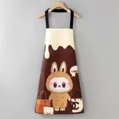 首掛けエプロンキャラクターイラスト付きエプロン