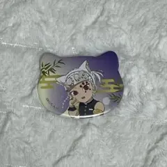 鬼滅の刃 ナンジャタウン 特別任務賞 ねこ型缶バッジ 宇髄天元