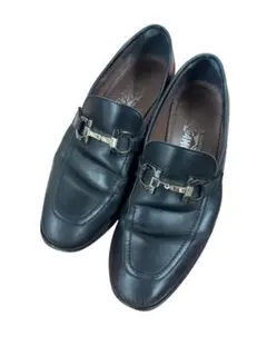 【要修理】フェラガモ 箱付き ビットローファー 7EE 黒 Ferragamo