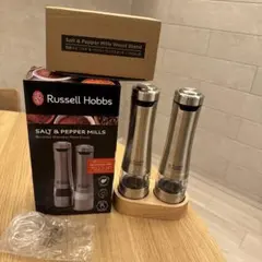 Russell Hobbs ペッパーミル２本セット+ウッドスタンドのサムネイル