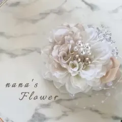 ダリア コサージュ 入学式 成人式 卒業式 結婚式 髪飾り ヘアピン
