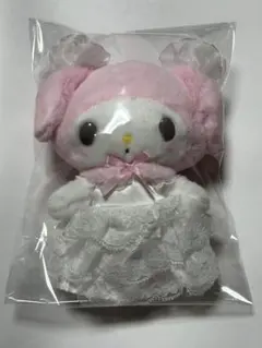 サンリオ　レディマイメロディ　マスコットホルダー　ホワイト