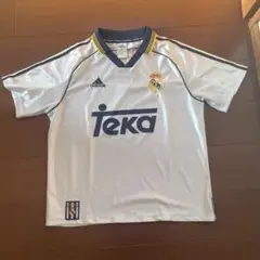 adidas Real Madrid ポロシャツ TEKA Real Madrid Home 1999/2000 Adidas Teka Vintage Soccer Shirt
