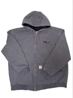 Carhartt グレー フルジップパーカー 裏サーマル