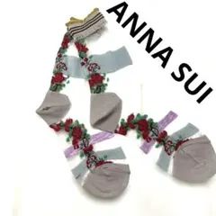 ANNA SUI★花柄シースルー★クルーソックスのサムネイル