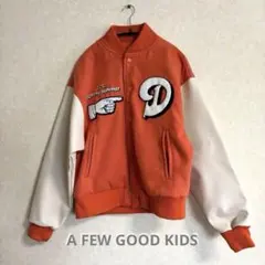 A FEW GOOD KIDS 刺繍レザー切替スタジャン　ブルゾン