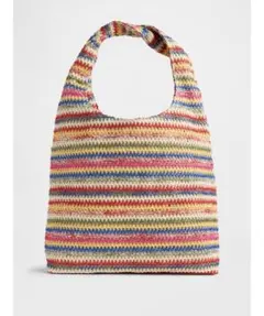 GAP 新品未使用　スラウチーストロートートバッグ　カラフル　ストライプのサムネイル