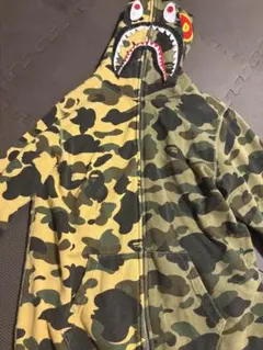 A BATHING APE シャークパーカー 迷彩 Mサイズ - メルカリ
