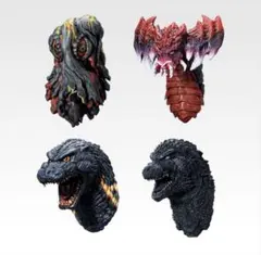 一番くじ ゴジラ E賞モンスターヘッドマグネット全4種フルコンプセット