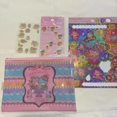 リトルツインスターズ シール ポーチ セット