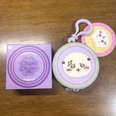 チュッパチャップス ワイヤレスイヤホンとちいかわシリコンポーチ(紫)2点セットのサムネイル