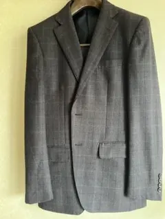 極美品】renoma レノマ 3P スリーピース グレーチェック スーツ Y5