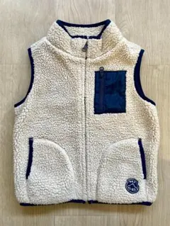 Gap フリースベスト 100cm アイボリー（12/29まで出品）