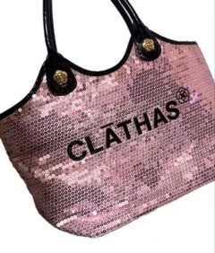 ★早い者勝ち★ CLATHAS クレイサス スパンコール トートバッグ ピンクのサムネイル