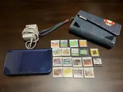 ニンテンドー3DS LL 本体＋ソフト18本 大量お得セット 充電器 ケース付
