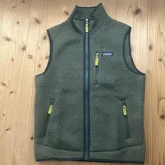 patagonia パタゴニア フリースベスト レトロパイルベストS グリーン