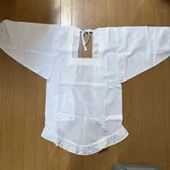ホワイト割烹着 レース付き