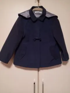 familiar♡コート ネイビー 110～120 受験 幼稚園幼稚舎 通学 塾
