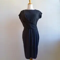 DAMA collection シンプルワンピース ギャザー カシュクール