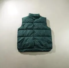 希少 70~80s L.L Bean ダウンベスト グリーン/IW193