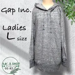 フード付きパーカー【L～LL】ヘザーグレー Gap Inc. ユニセックス 古着