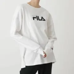 FILA×AZUL LOGO PRINT TEE ホワイト 白 ロンT フリー