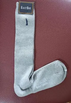 イーストボーイ　靴下　ハイソックス　グレー