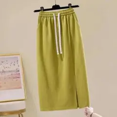 【在庫一掃セール】新品送料無料 スウェットスカート 定番 体型カバー 着痩せ