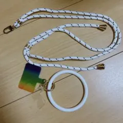 スマホストラップ ネックストラップ 携帯ストラップ シリコンリング 手首