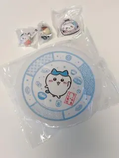 新品　未開封　4点セット　ちいかわ　くら寿司　コラボ　皿　ハチワレ　フィギュア