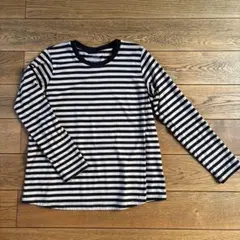 美品⭐︎無印良品　長袖ボーダー　トップス　マタニティ 授乳　M-L